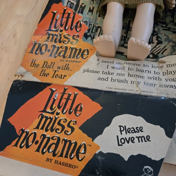 RARE 1965 vintage Hasbro Little Miss No Name Doll with Box - Picture 13 of 13